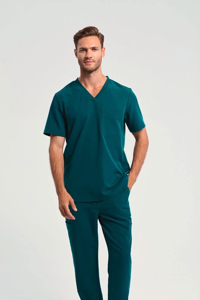 NN200 - Stretch tuniek met korte mouwen voor heren