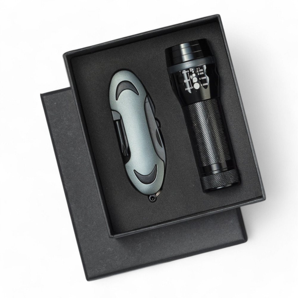 Set Colorado I: LED-zaklamp en zakmes