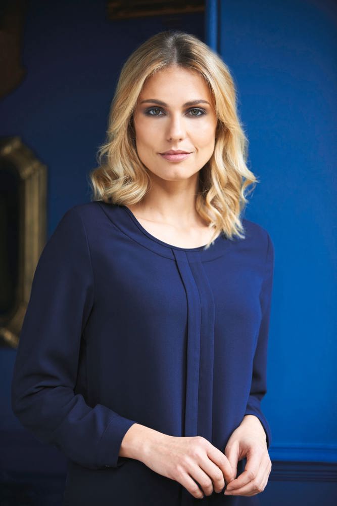 BT2279 - Blouse in Chinese crêpe Roma