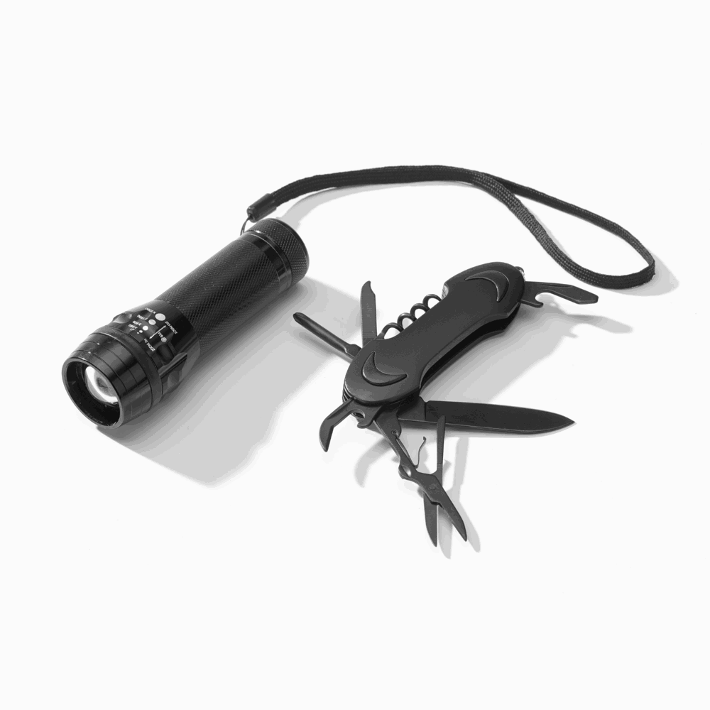 Set Colorado I: LED-zaklamp en zakmes