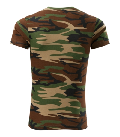 T-shirt uniseks Camouflage camouflage bruin