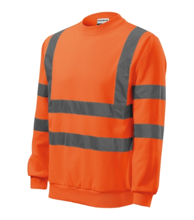 Sweatshirt uniseks HV Essential fluoriserend oranje