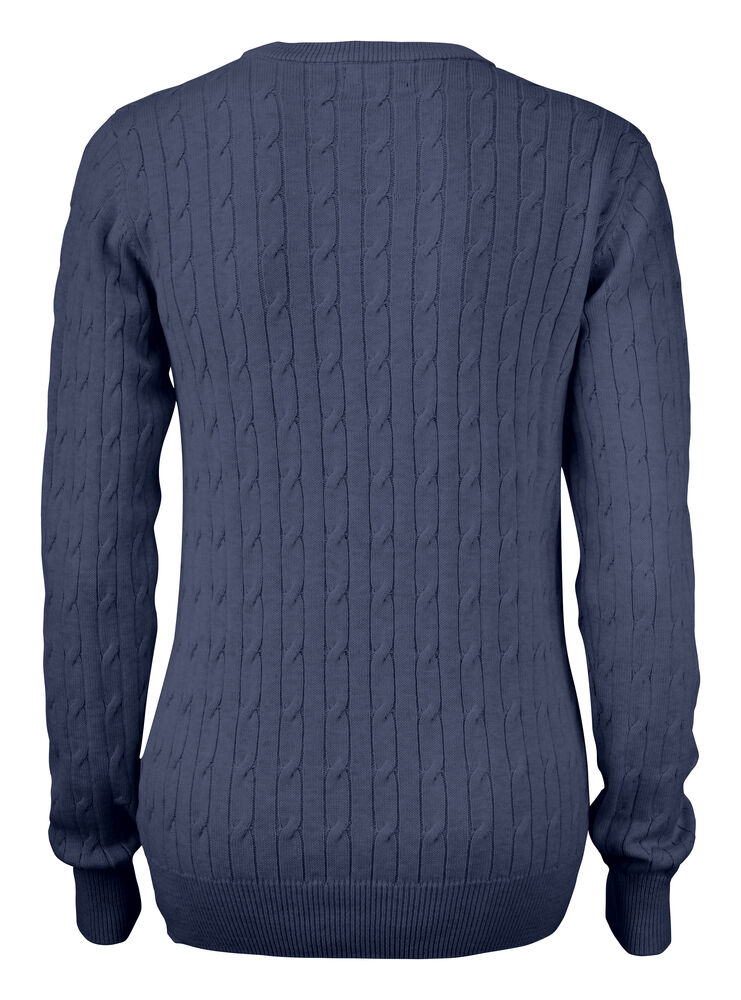 Cutter & Buck - Blakely Knitted Sweater Dames Navy Mélange XS
