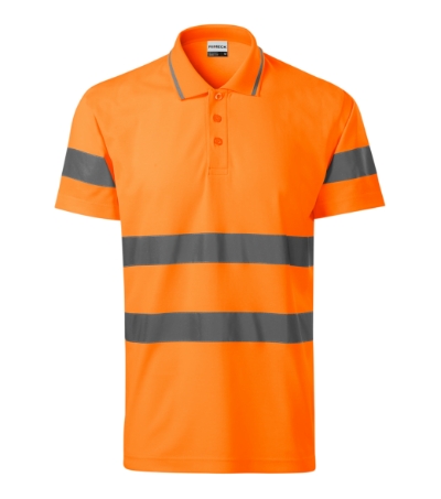 Poloshirt uniseks HV Runway fluoriserend oranje