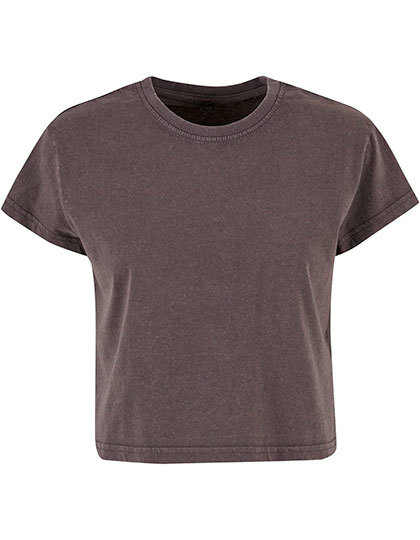 Build Your Brand - Ladies Vintage Cropped Tee