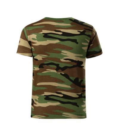 T-shirt kinderen Camouflage camouflage bruin