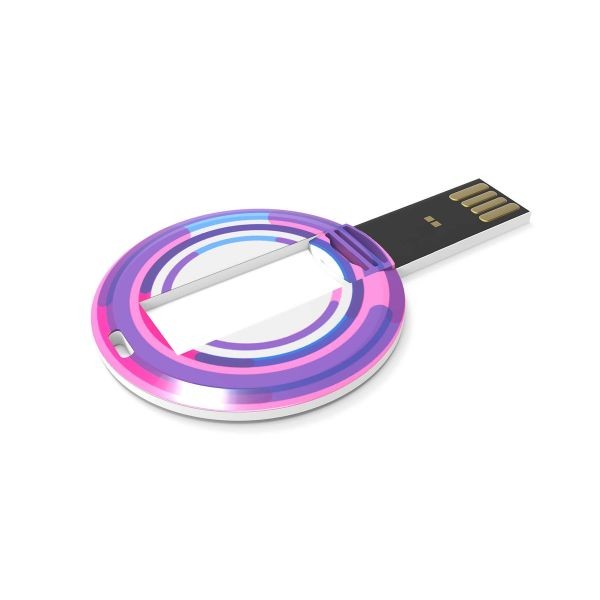 USB Stick Coin Card- Wit- 32GB 2.0