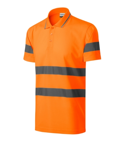 Poloshirt uniseks HV Runway fluoriserend oranje