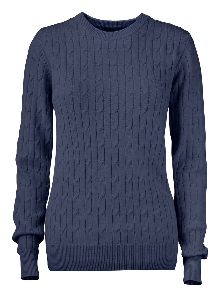Cutter & Buck - Blakely Knitted Sweater Dames Navy Mélange XS