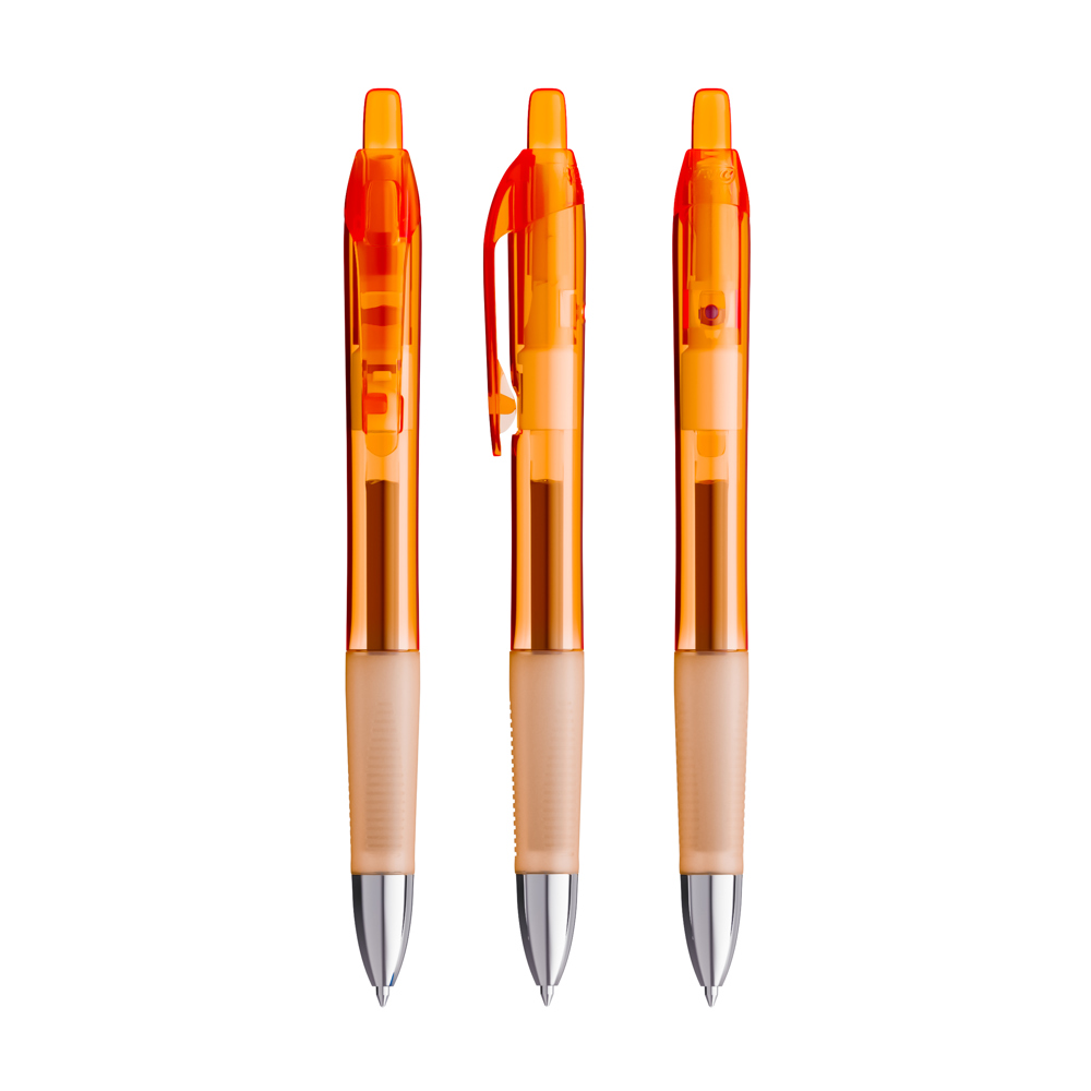 Doorzichtig Oranje / Doorzichtig Oranje / Blauwe Inkt