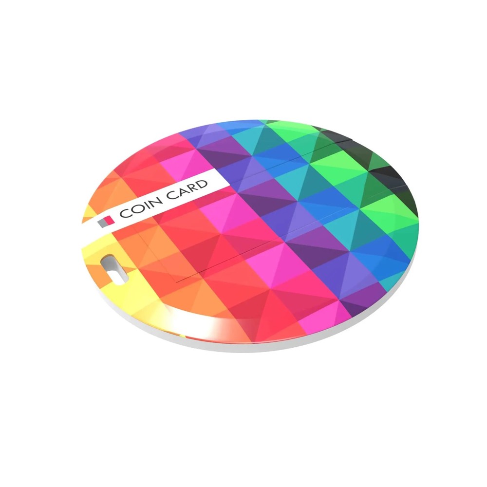 USB Stick Coin Card- Wit- 32GB 2.0