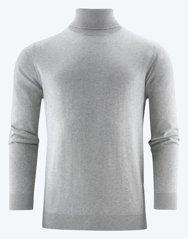 Ashland Turtle Gebreide Sweater Heren Grijs Mêlée 4XL